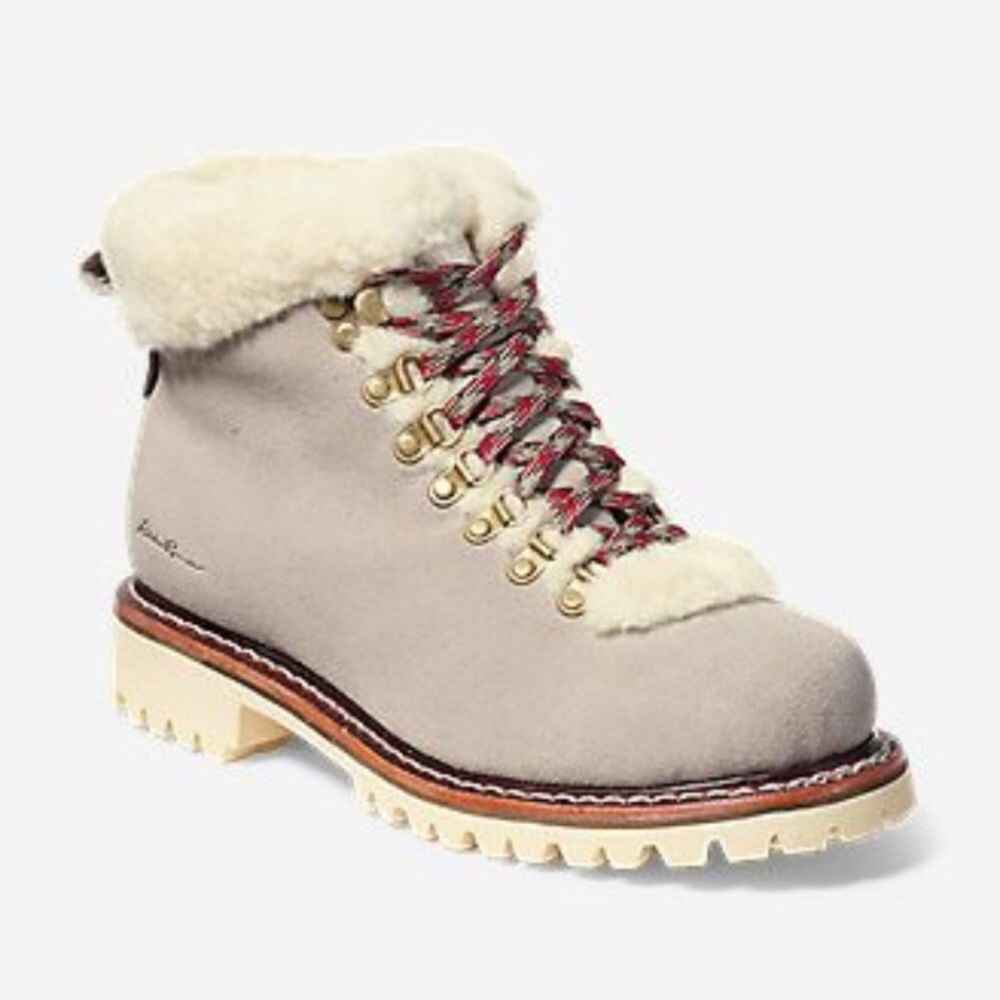 Eddie Bauer Women's K-6 Hiking Fur Boot in Stone